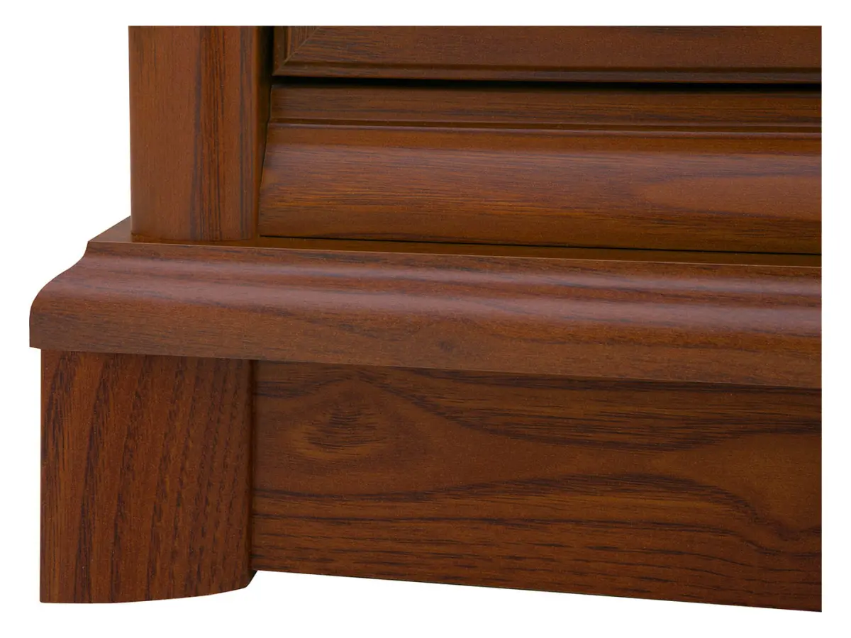 Mesita de noche Kent 56 cm con cajón castaño