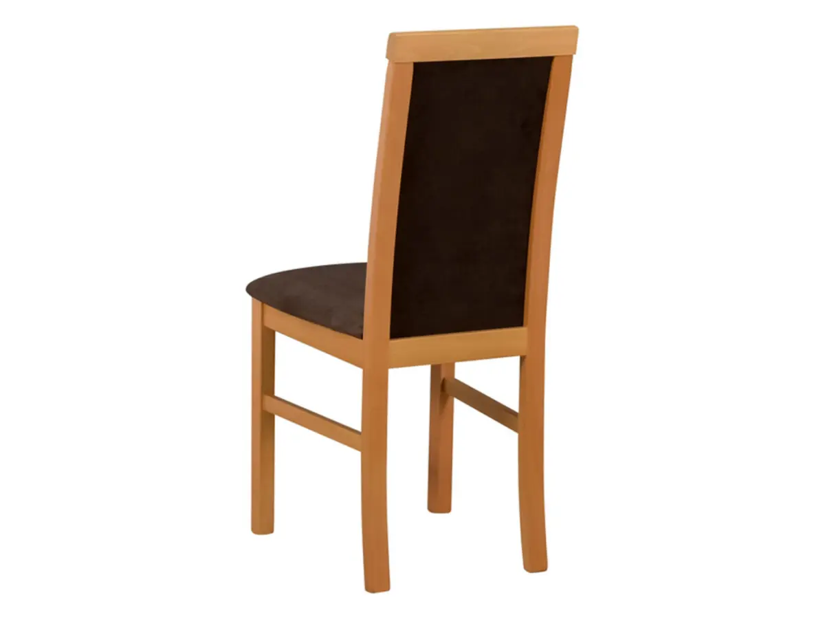 Silla tapizada Como marrón oscuro