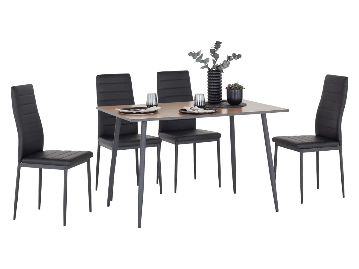 Mesa Tom 120x80 natural/negro