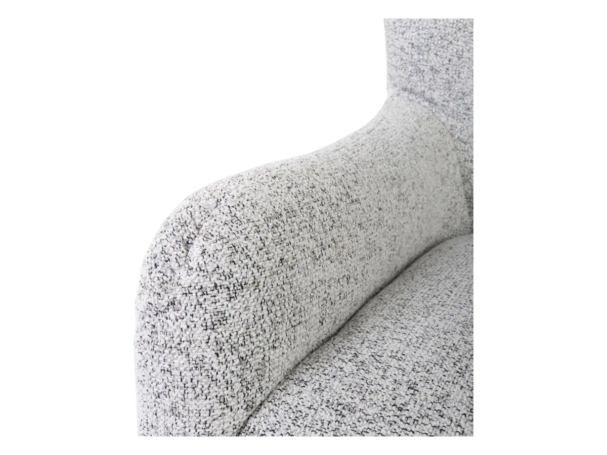 Sillón orejero Casey trenzado beige