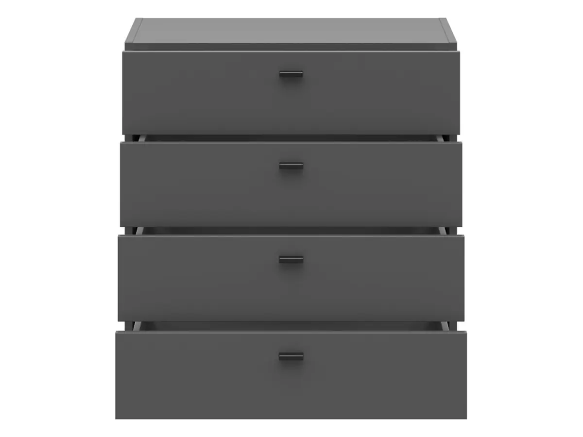 Комод System 64 с 4 ящиками графитовый