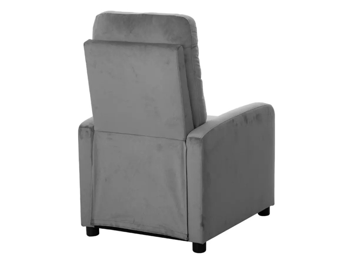 Sillón tradicional Monti con función relax gris