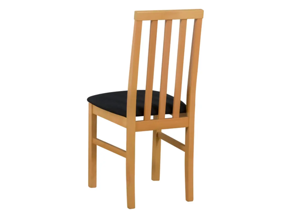 Silla tapizada Ramen negra