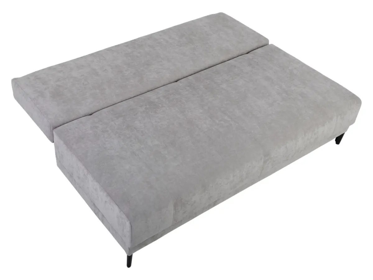 Sofá cama de tres plazas Sentila con arcón beige