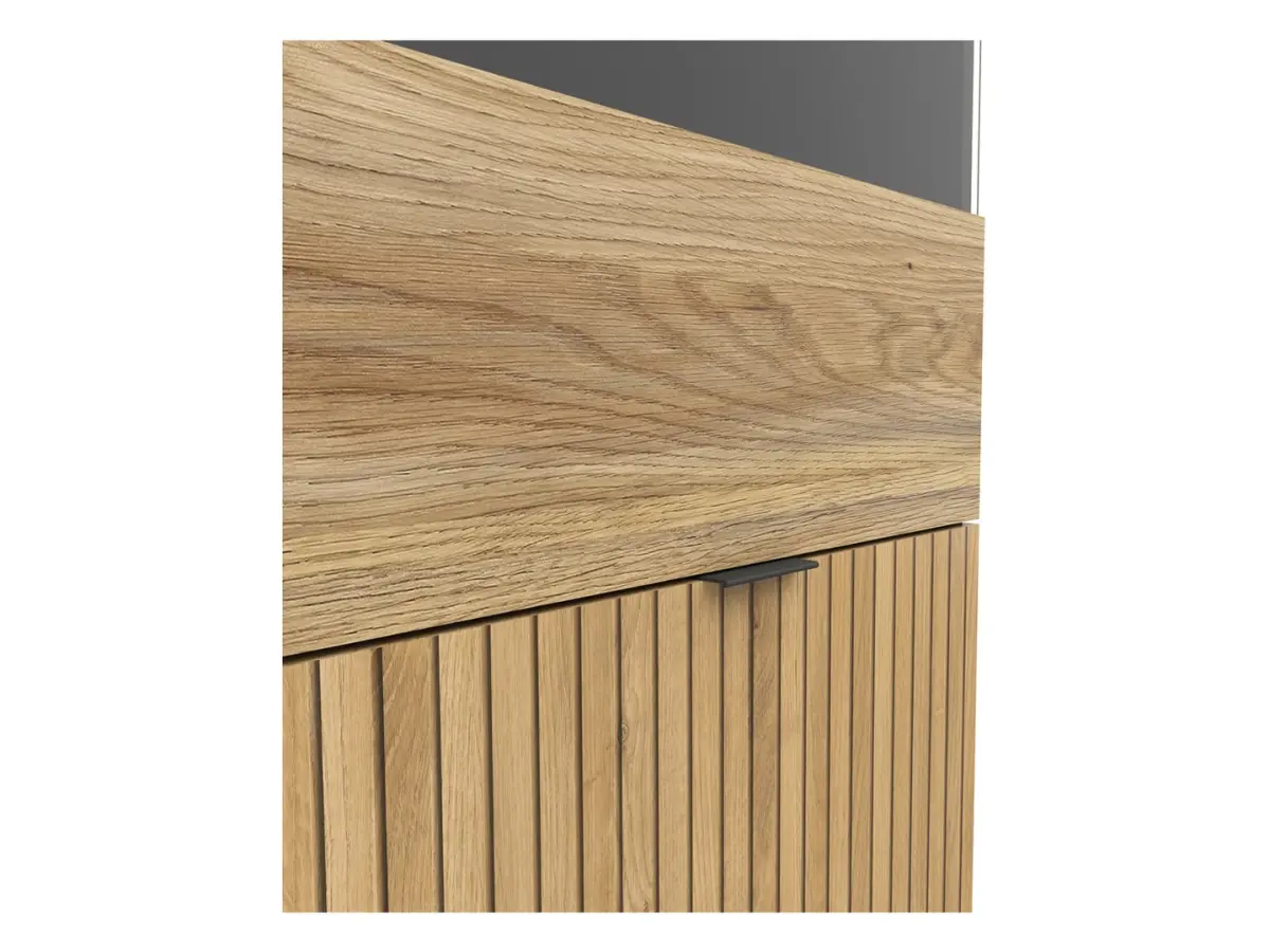 Vitrina Luen 57 cm con 2 puertas roble tegola/roble mauvella