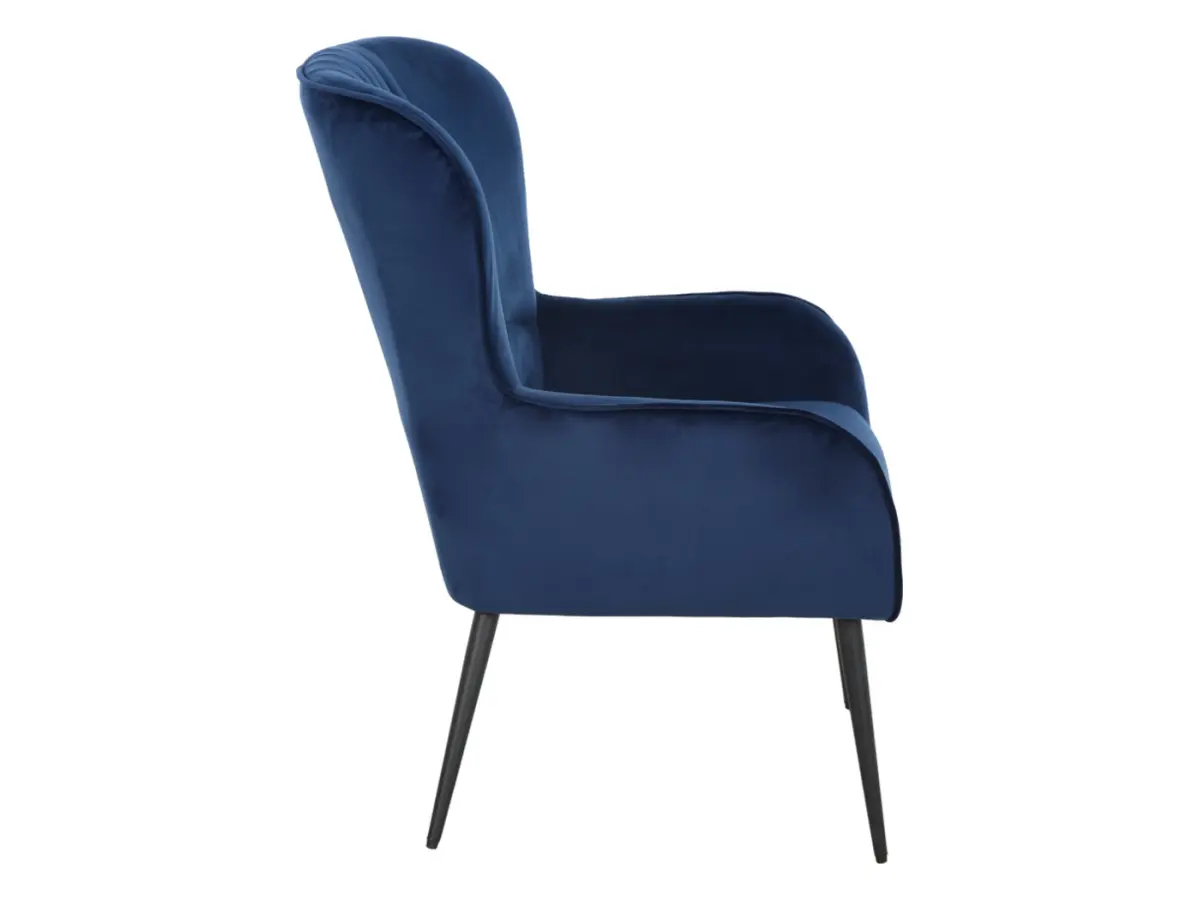 Sillón orejero Samon azul marino