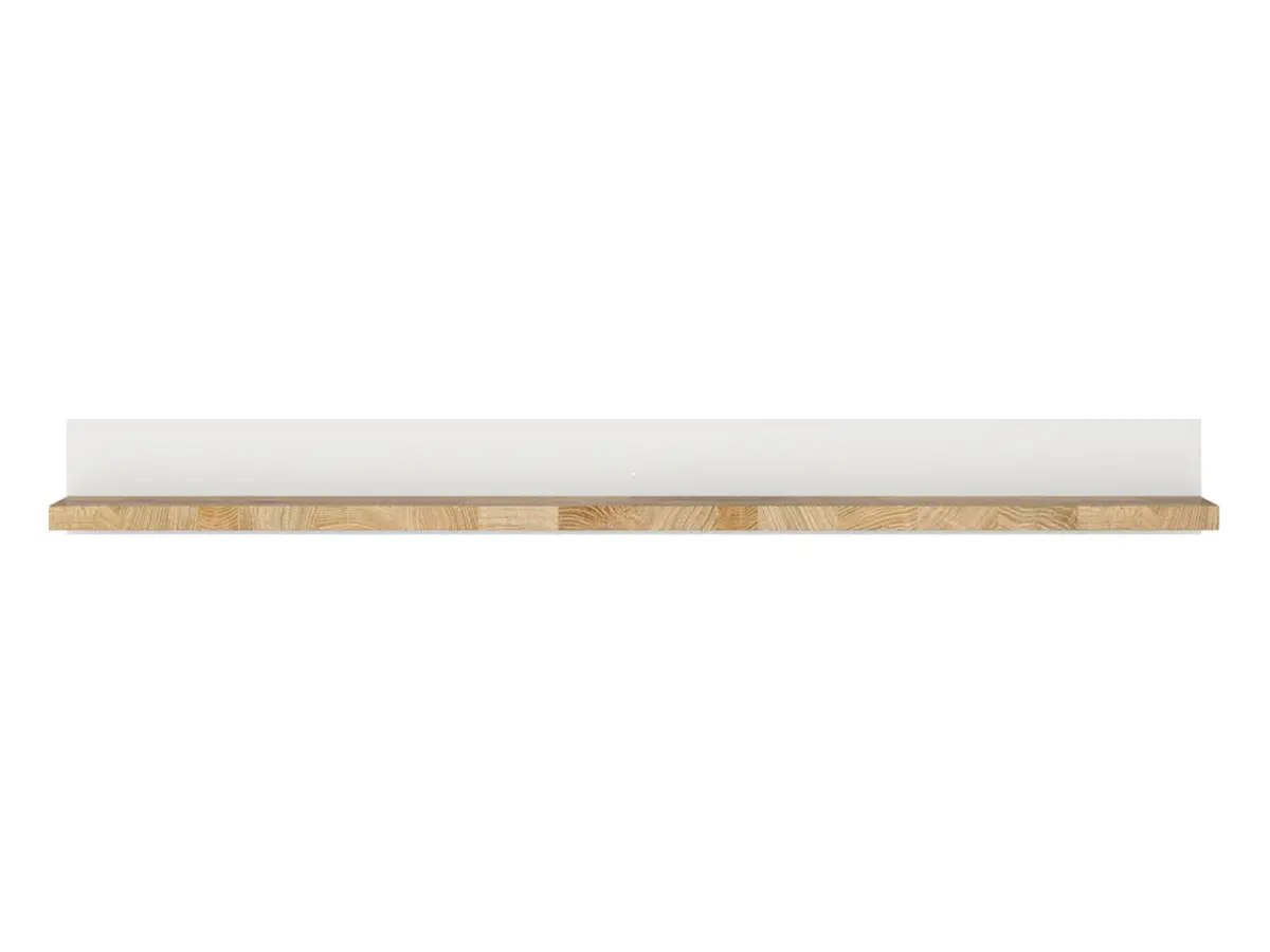 Estante de pared Alameda 147 cm blanco/ roble westminster