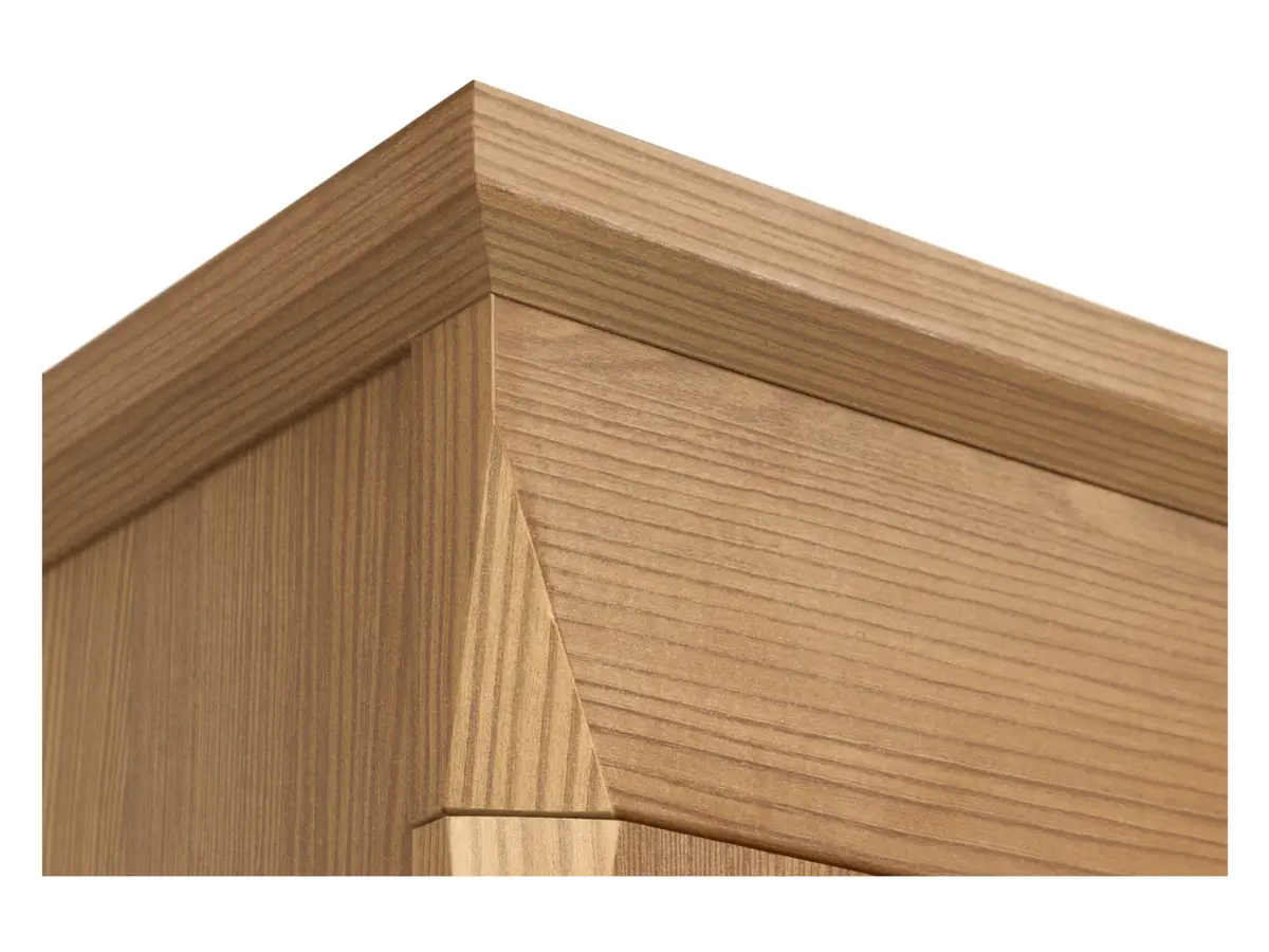 Vitrina Bergen 102 cm con 4 puertas alerce sibiu dorado