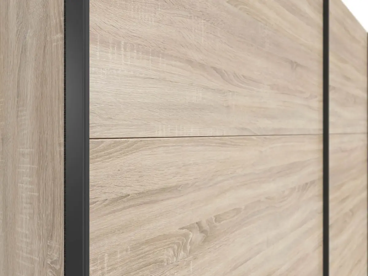 Armario de puertas correderas Tetrix 220 cm roble sonoma