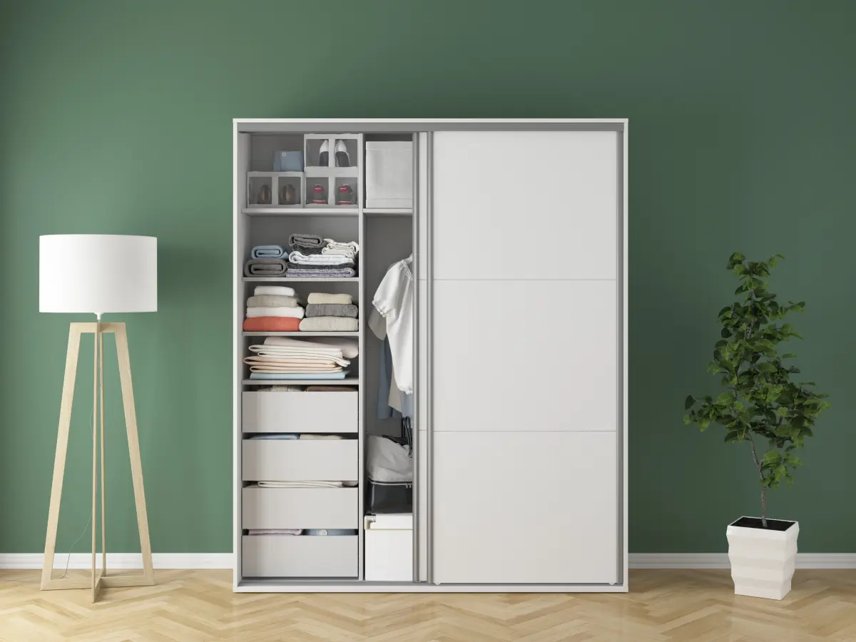 Armario de puertas correderas Flex 180 cm blanco