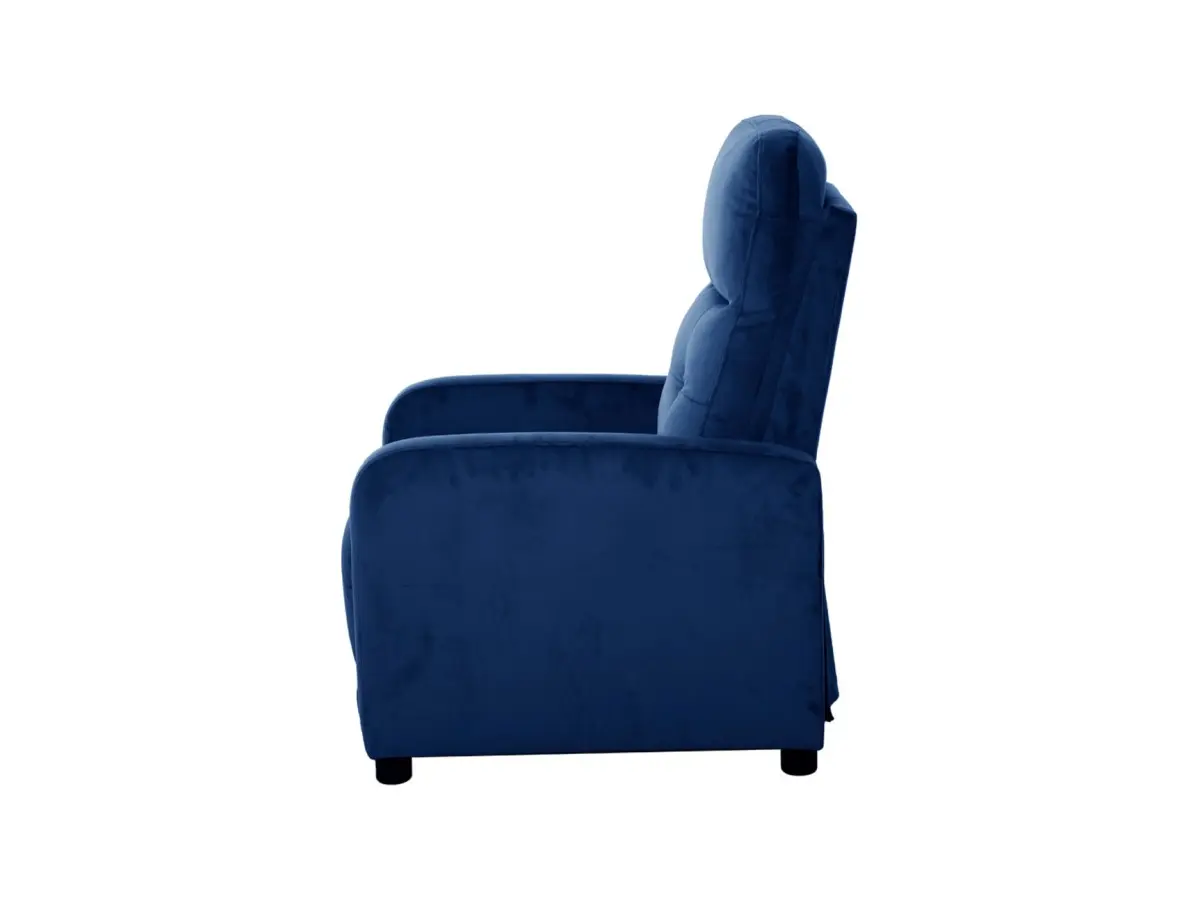 Sillón tradicional Monti con función relax azul