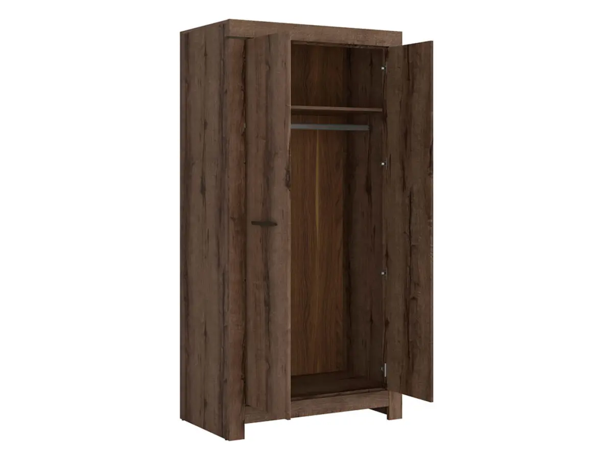 Armario de dos puertas Balin 98 cm roble monastery