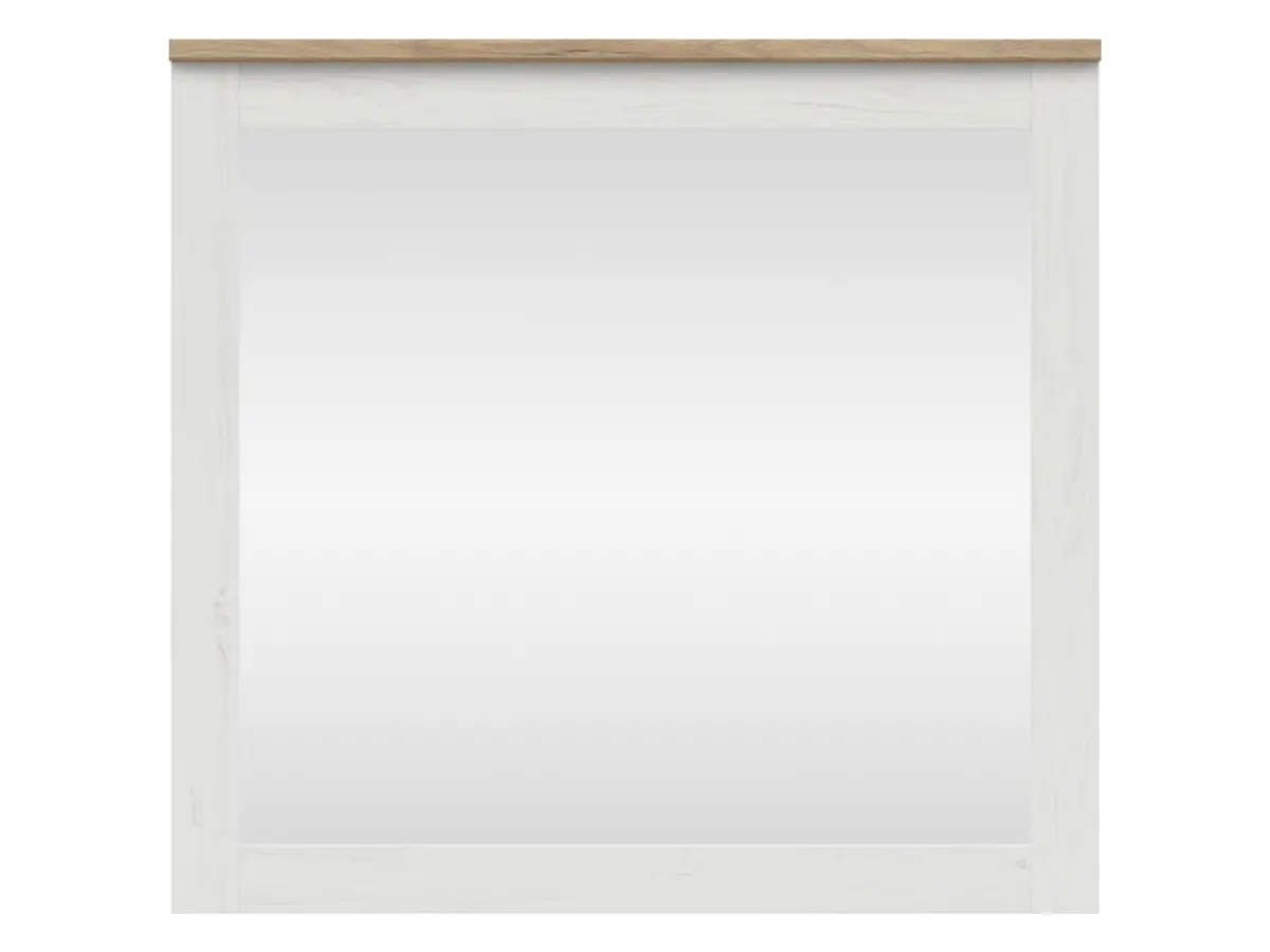 Lustro ścienne Loksa 90,5x96 cm białe