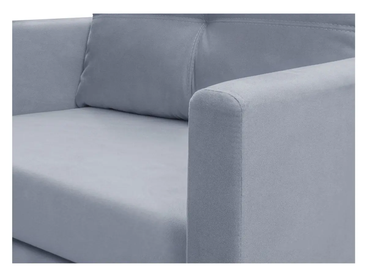 Sofá cama individual Bunio con arcón gris