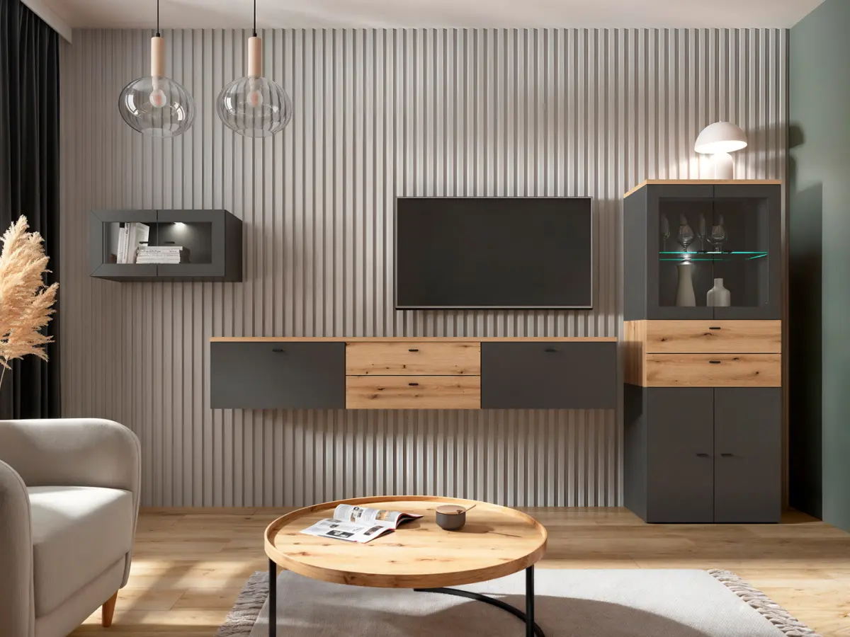 Cómoda System 64 con 2 cajones roble coast evoke