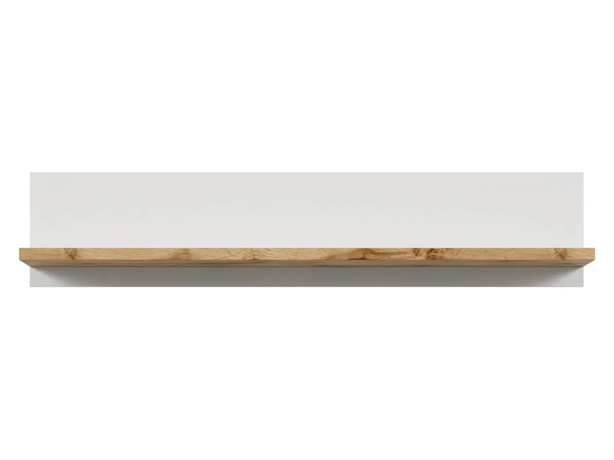 Wall shelf Holten 106 cm white/wotan oak