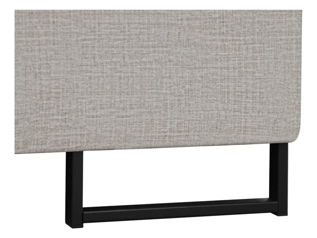 Sofá rinconera derecha Aragon convertible con reposacabezas y asiento regulables beige