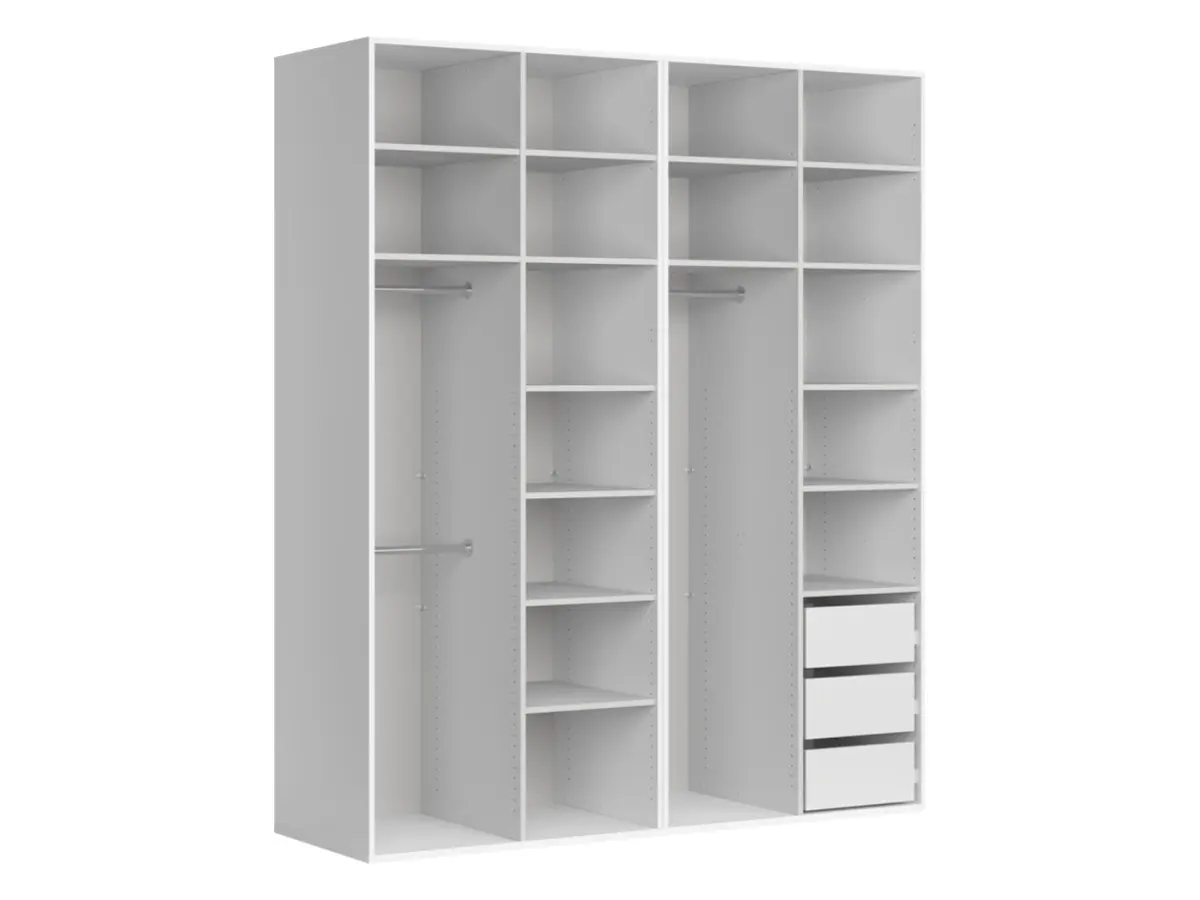 Armario modular Flex 200 cm con 4 puertas cachemira