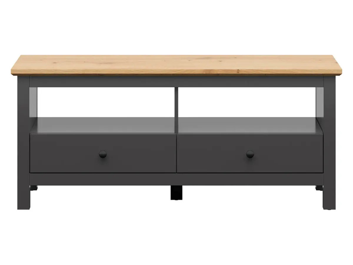 Mueble RTV Hesen 137 cm con 2 cajones grafito