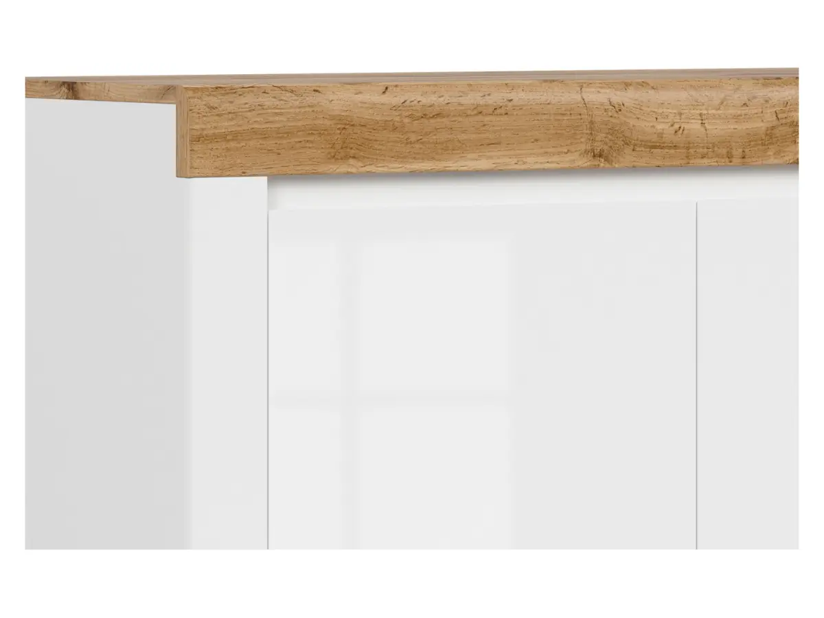 Mueble Holten 106 cm de dos puertas blanco brillo