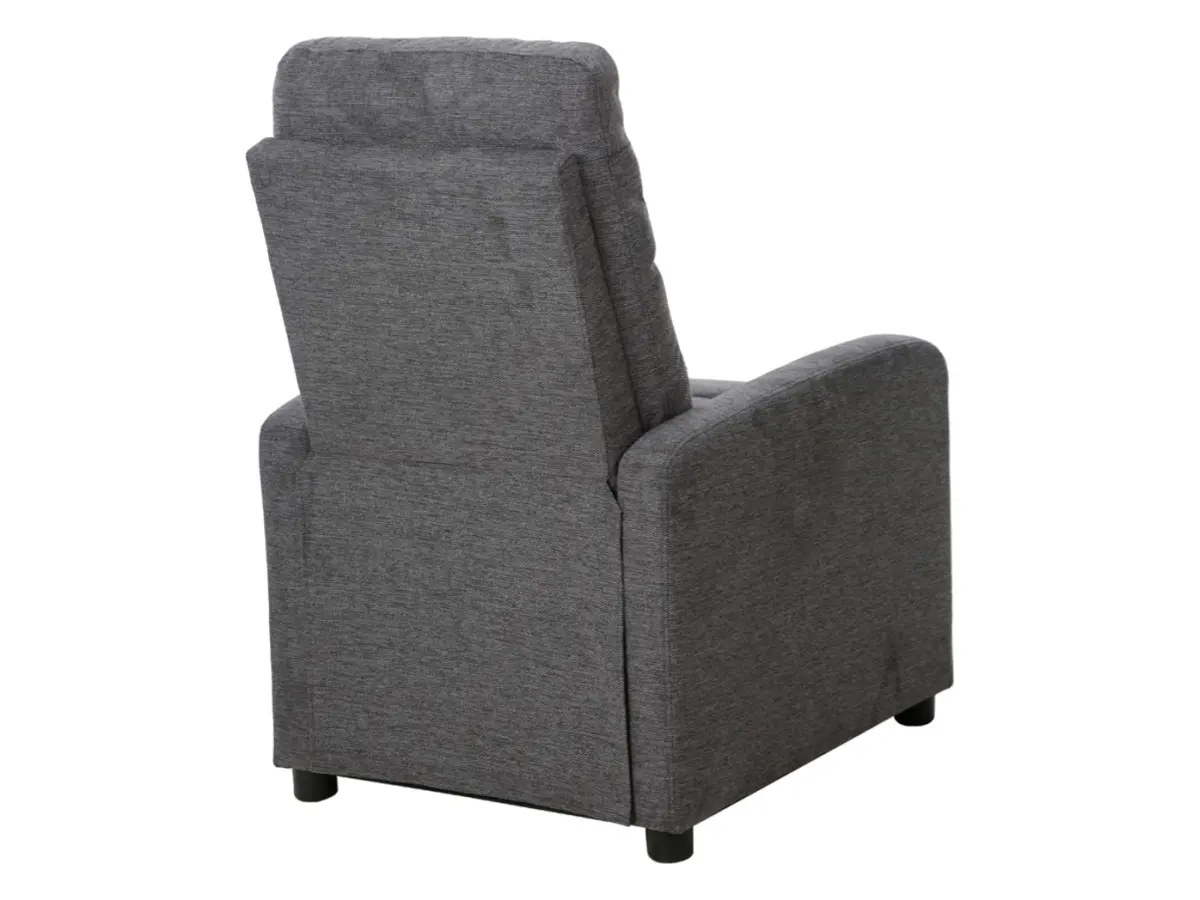 Sillón tradicional Monti con función relax gris oscuro