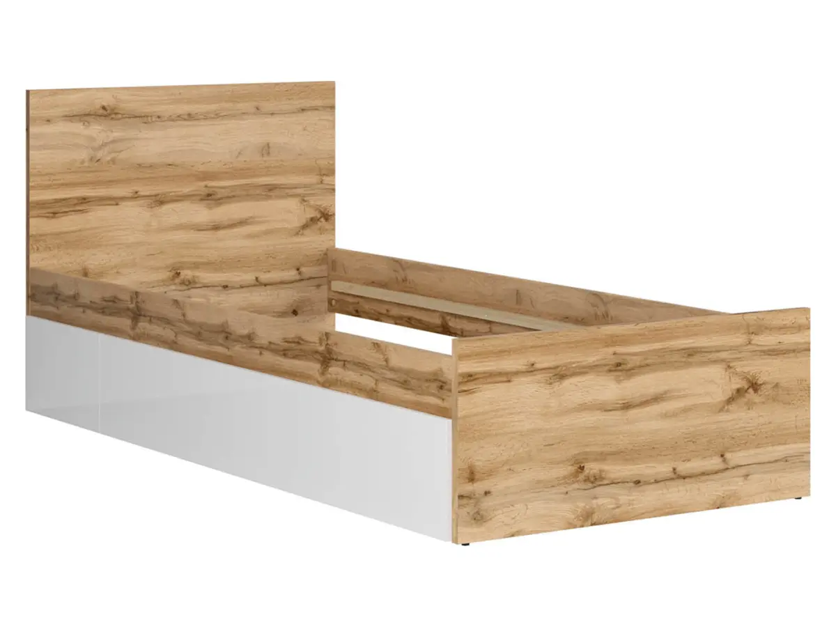 Cama Nuis 90x200 roble wotan