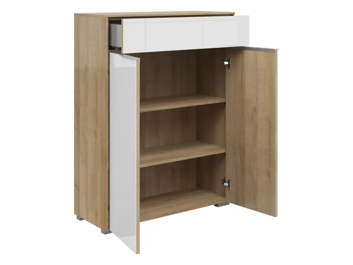 Комод Nevada 81 см с 2 дверцами и ящиком дуб ривьера