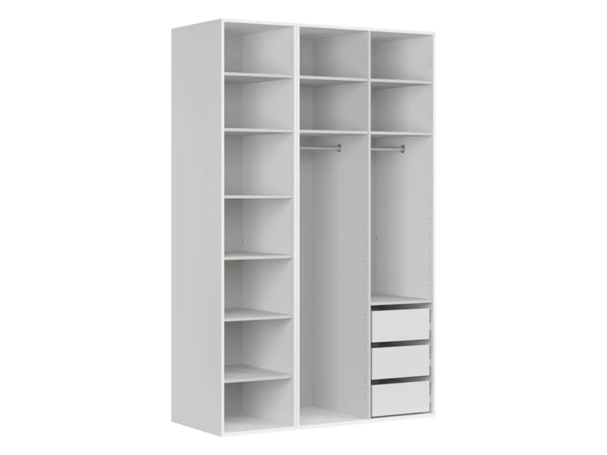 Armario modular Flex 150 cm con 3 puertas cachemira