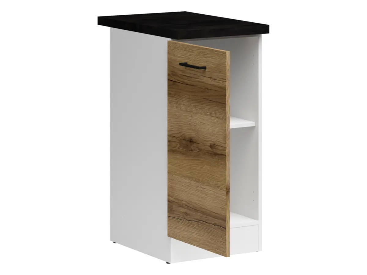 Mueble bajo de cocina Junona Line 40 cm izquierdo roble delano claro con encimera