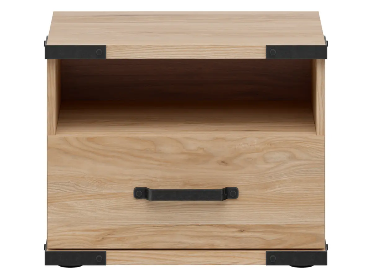 Mesita de noche Lara 50 cm con cajón fresno belarus