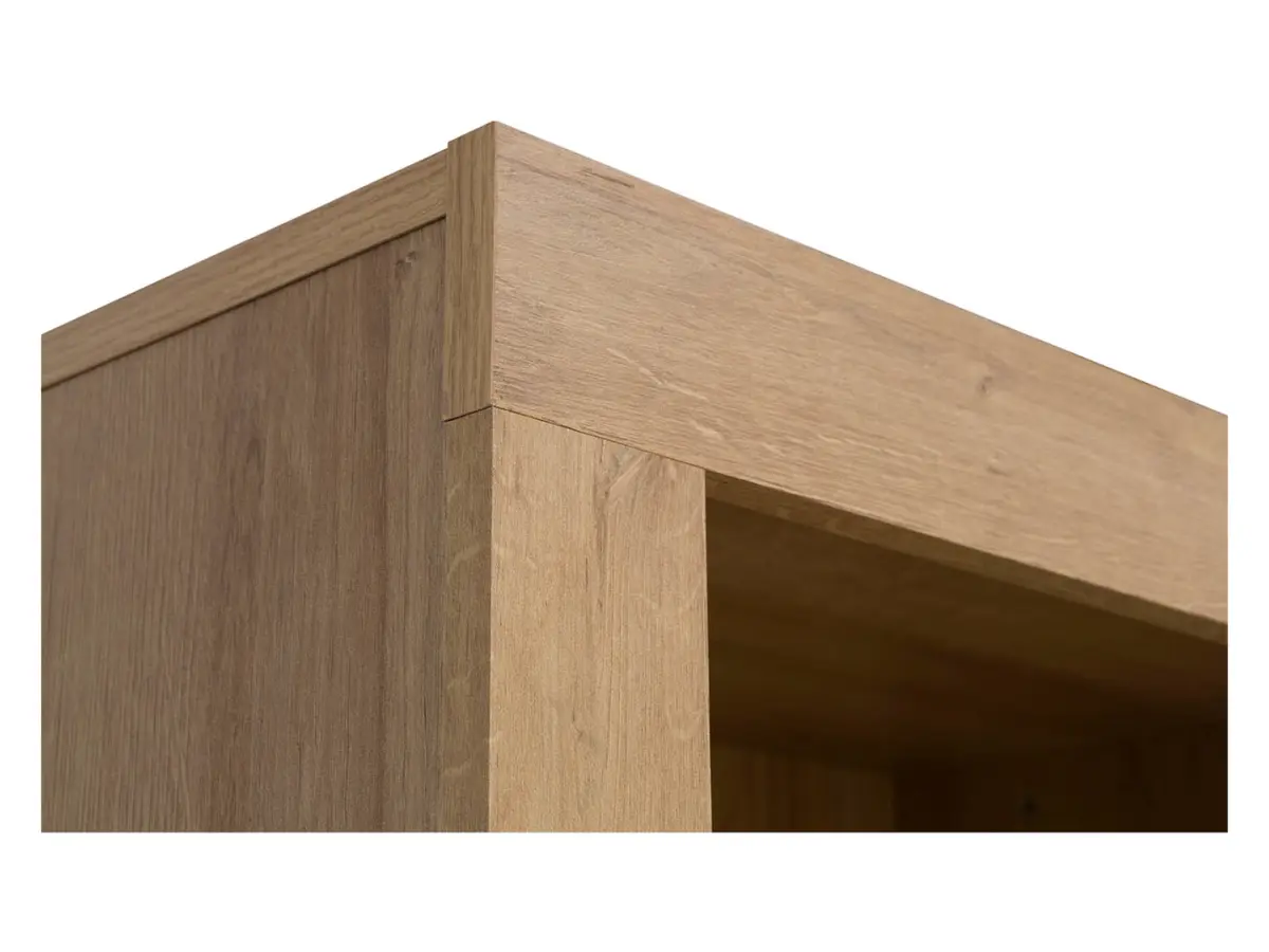 Estantería Balder 62 cm con cajón y 4 estantes roble riviera