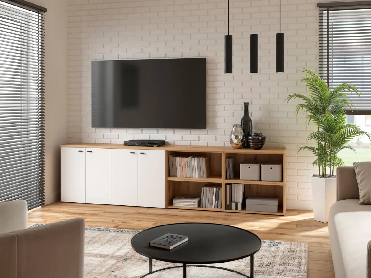 Armario System 64 con 2 puertas blanco