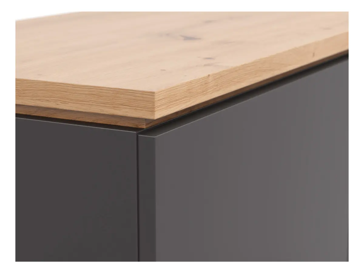 Armario Yamael 100 cm con 4 puertas grafito