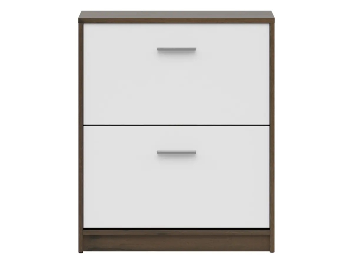 Zapatero Nepo Plus 70 cm con 2 puertas roble noble/blanco
