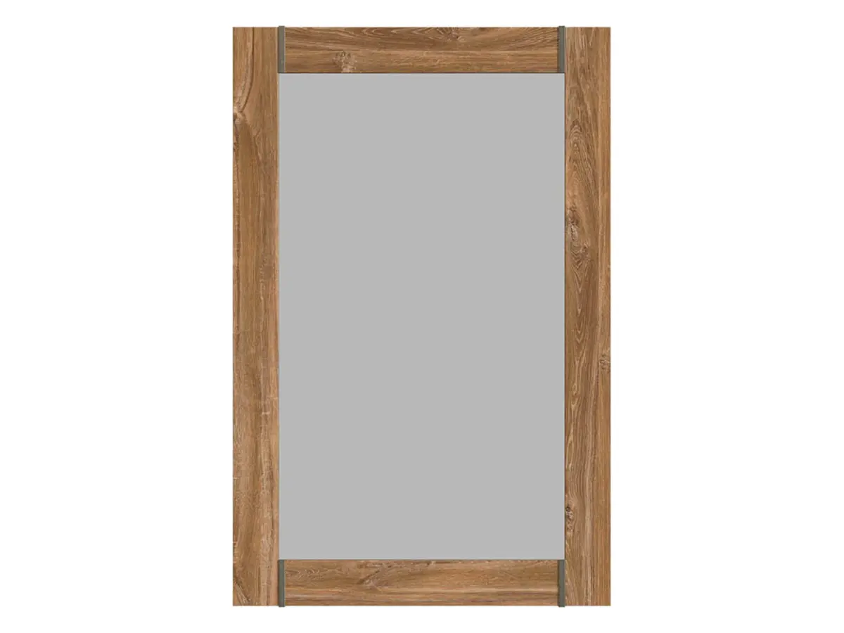 Настенное зеркало Gent 101x66 см коричневое