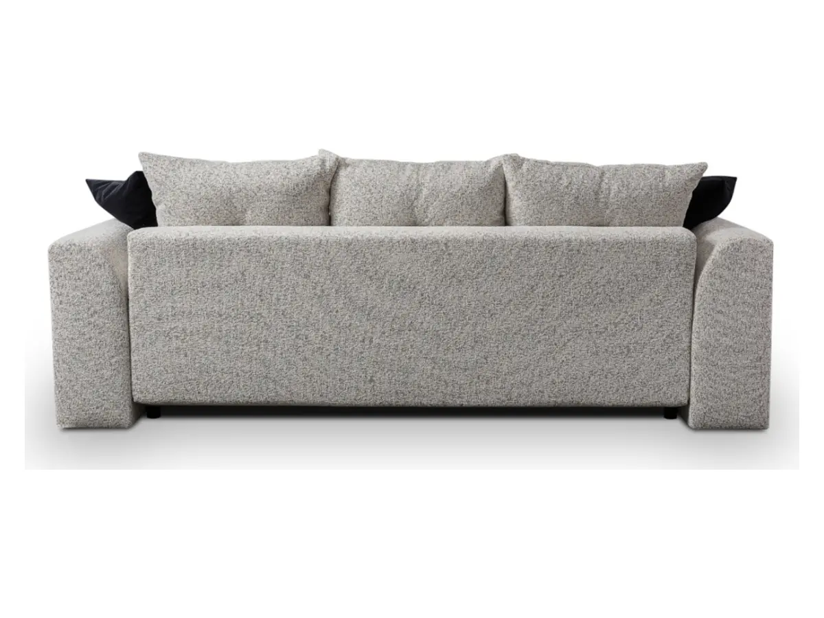 Sofá de tres plazas Royal IV convertible con arcón tejido trenzado beige