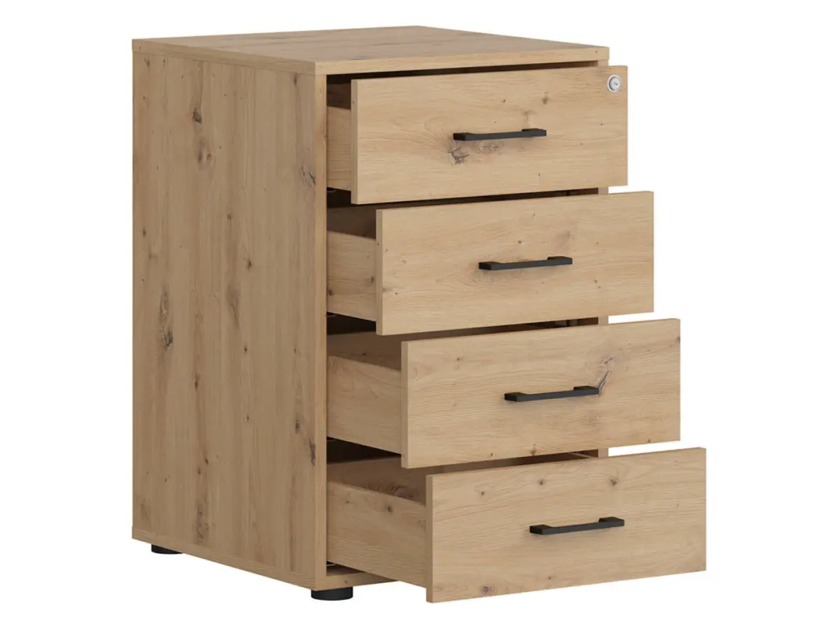 Тумба Space Office 50 см с 4 ящиками дуб артизан