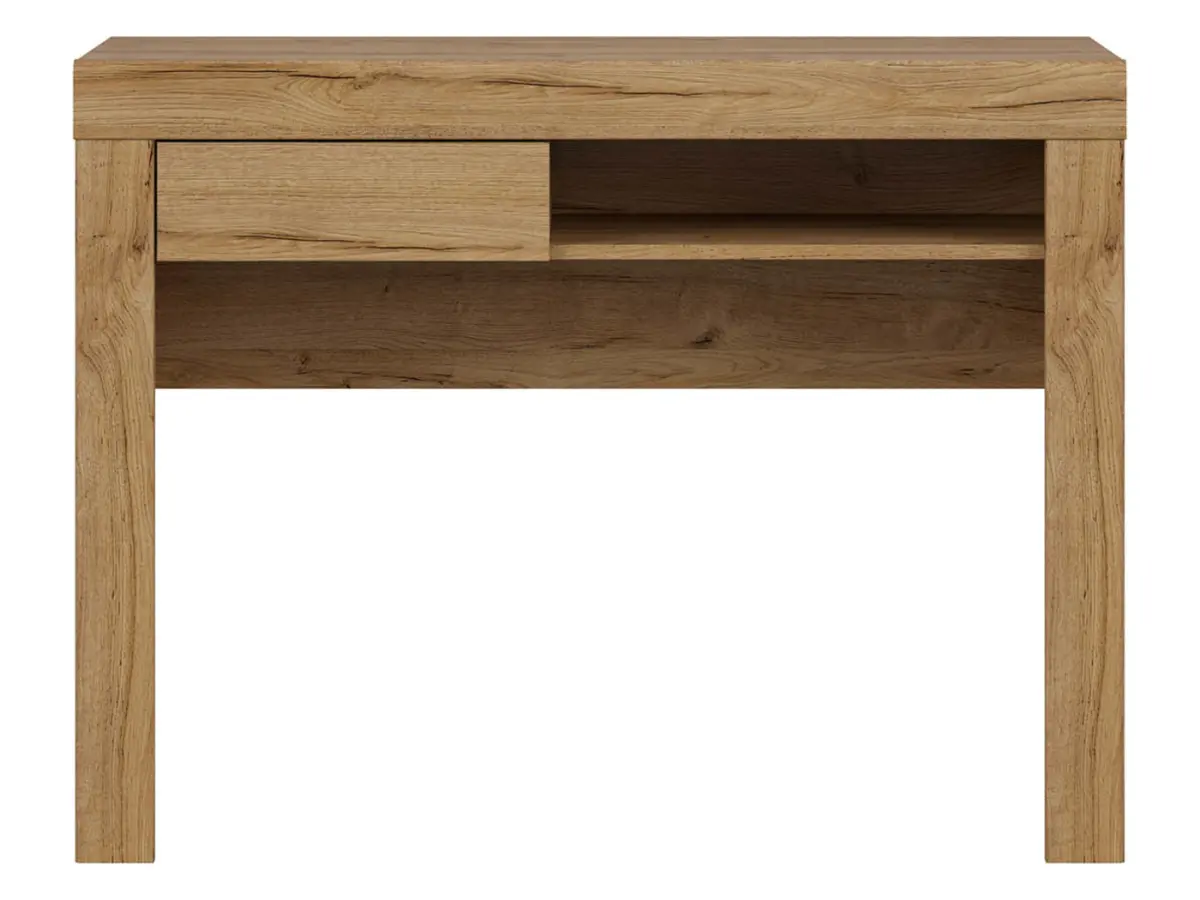 Tocador Holten 106 cm con cajón y estante roble waterford