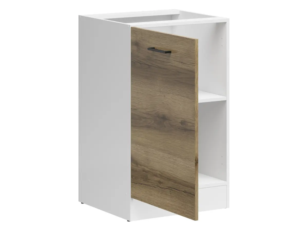 Armario de cocina inferior Junona Line 50 cm izquierdo sin encimera roble delano claro