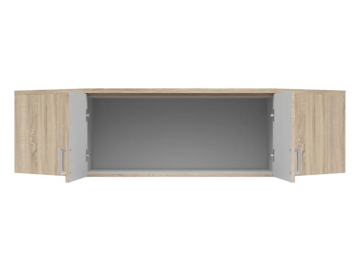 Altillo rinconero para armario Brando 165 cm con 2 puertas roble sonoma