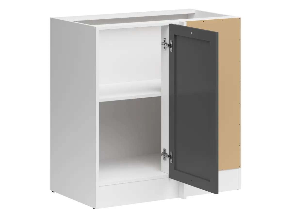 Mueble de cocina bajo de rincón Junona Line derecho grafito ocupa rincón 100x60 cm