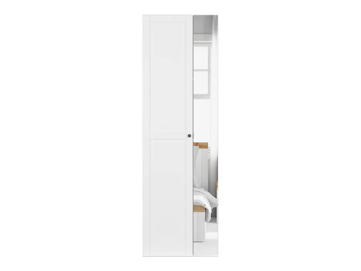 Armario de dos puertas Flex 75 cm con espejo blanco