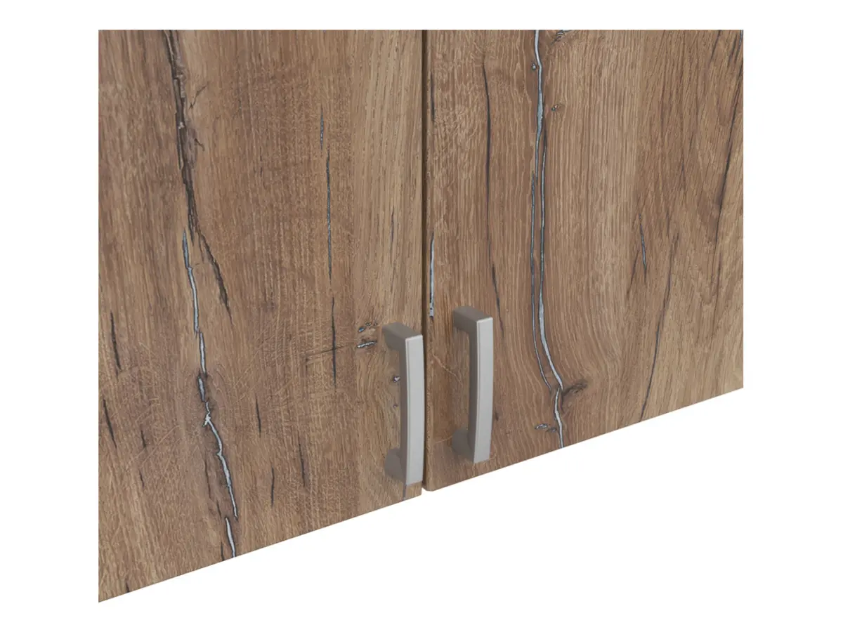 Altillo para armario Brando 136 cm con 3 puertas roble flagstaff oscuro