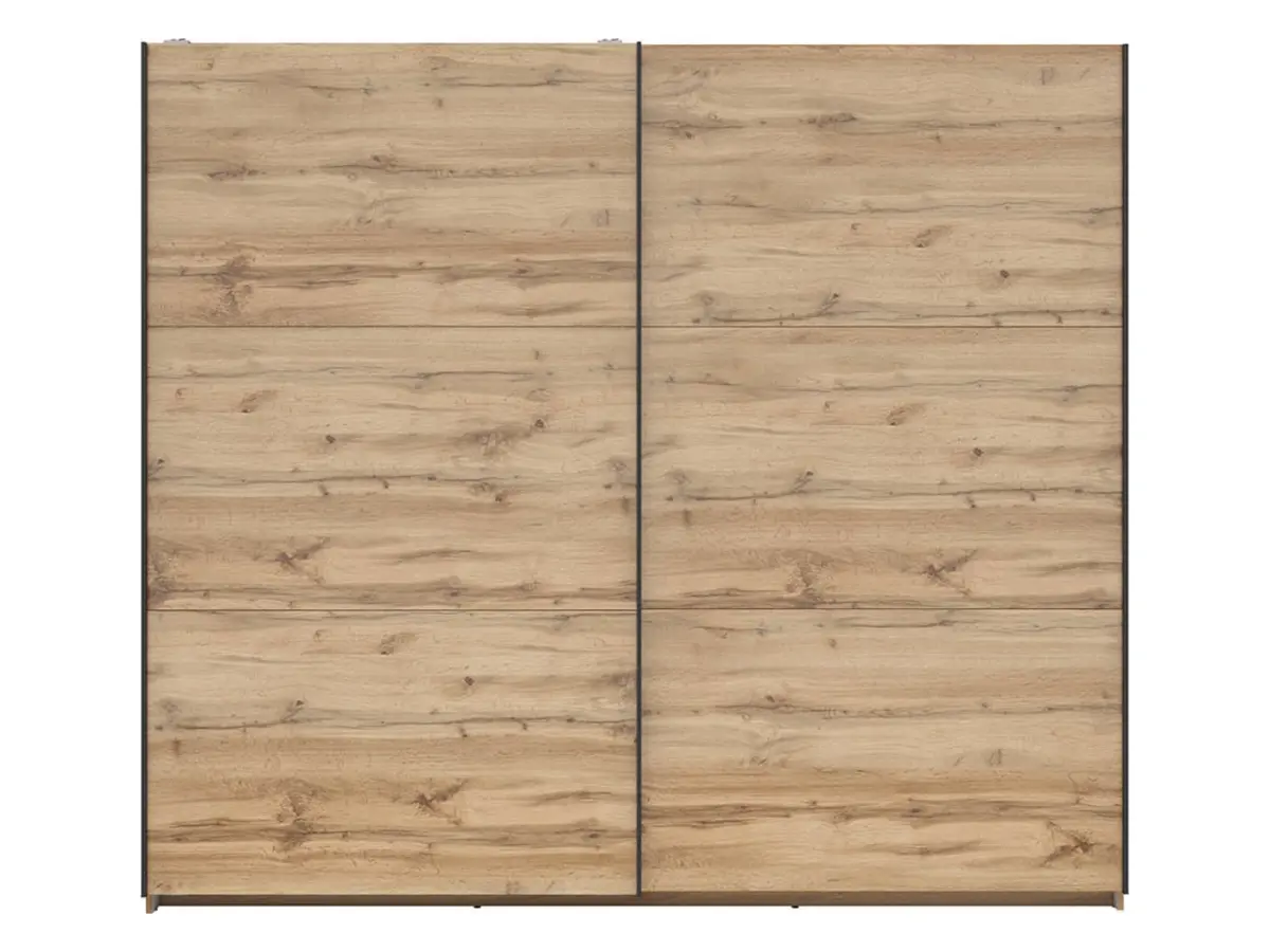 Armario de puertas correderas Tetrix 220 cm roble wotan