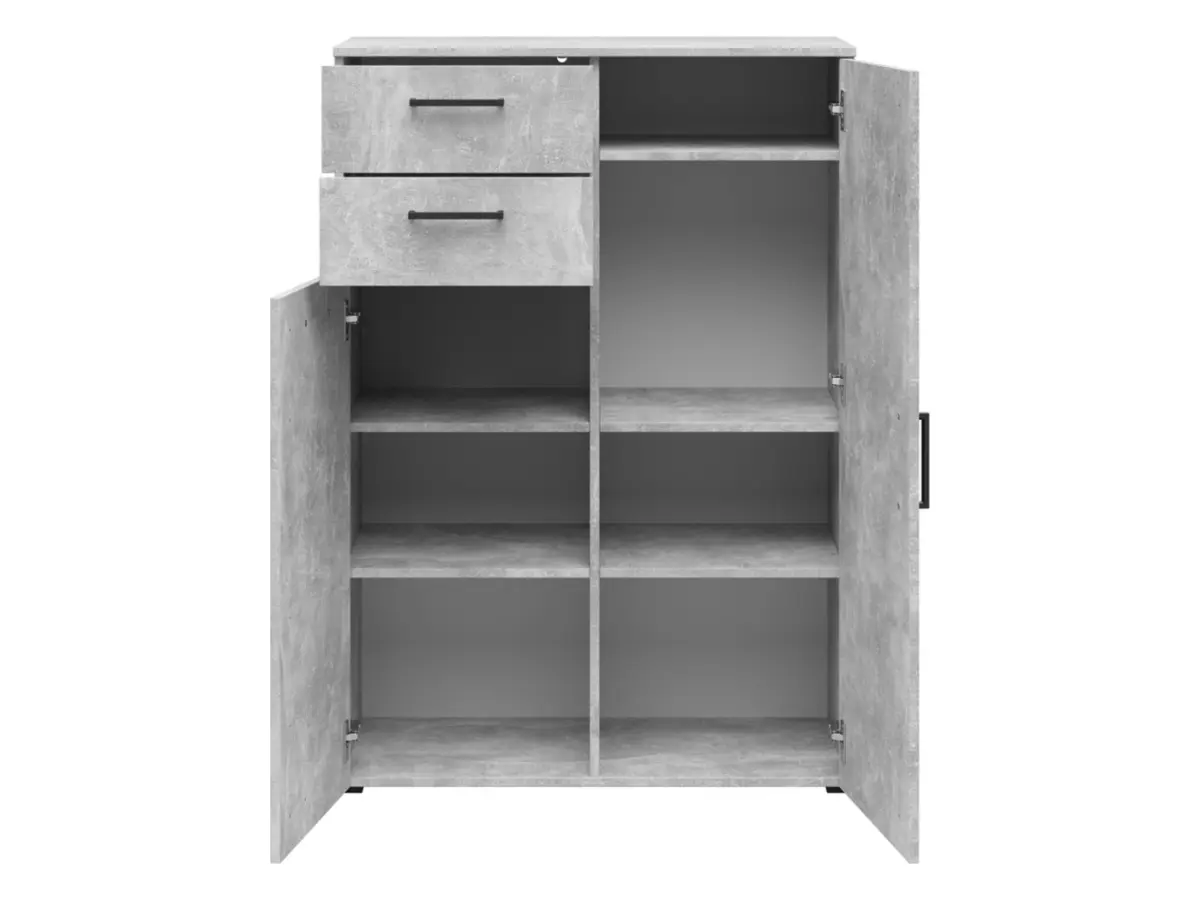 Комод MultiDo 80 см с 2 дверцами и 2 ящиками светлый ателье