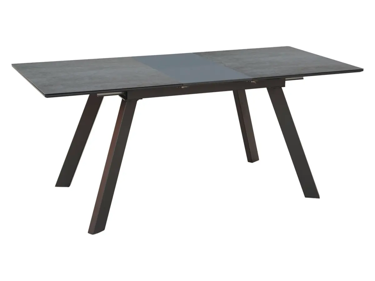 Mesa extensible Heiko 140-180x80 gris-negro