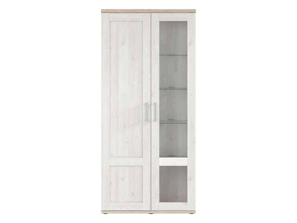 Vitrina Romance 93 cm con 2 puertas alerce sibiu claro