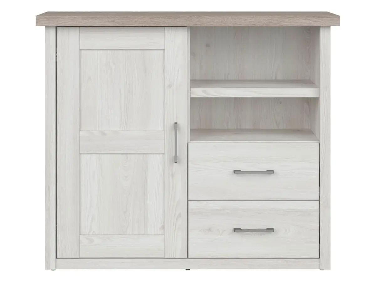 Cómoda Luca Baby 107 cm con puertas y 2 cajones alerce sibiu claro