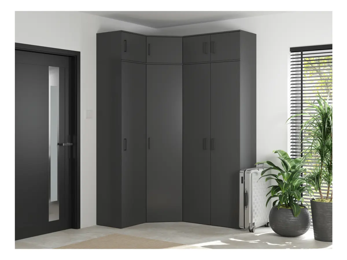 Estantería MultiDo 45 cm con puertas atelier claro