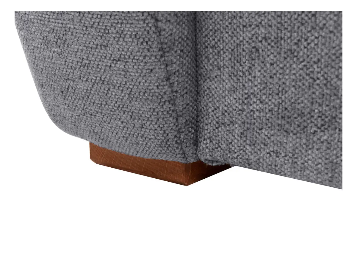 Sofá de dos plazas con función de cama y arcón POLI gris